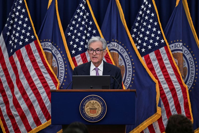 © Reuters. U.S. Federal Reserve Chair Jerome Powell speaks during a press conference following a two-day meeting of the Federal Open Market Committee on interest rate policy in Washington, U.S., November 7, 2024. REUTERS/Annabelle Gordon