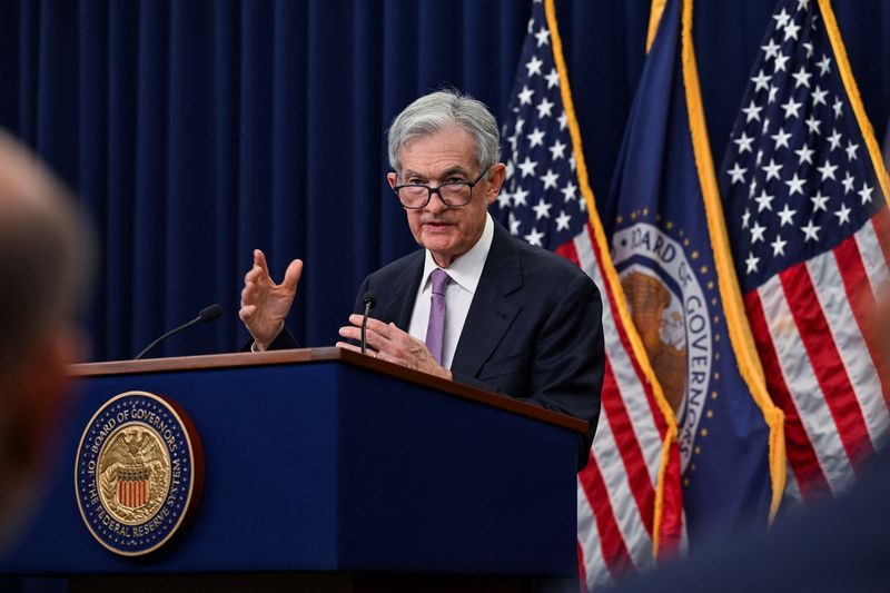 © Reuters. U.S. Federal Reserve Chair Jerome Powell speaks during a press conference following a two-day meeting of the Federal Open Market Committee on interest rate policy in Washington, U.S., November 7, 2024. REUTERS/Annabelle Gordon