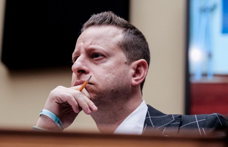 &copy; Reuters. FILE PHOTO: U.S. Representative Jared Moskowitz (D-FL) attends a House Oversight Committee hearing on the "border crisis" on Capitol Hill in Washington, U.S., February 7, 2023. REUTERS/Michael A. McCoy/File Photo