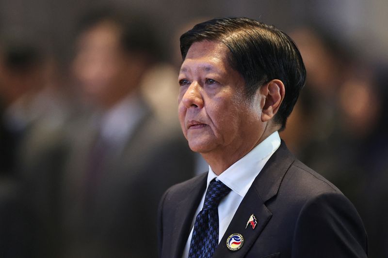 &copy; Reuters. FILE PHOTO: Philippines President Ferdinand Marcos Jr attends the closing ceremony of the 44th and 45th ASEAN Summits and Related Summits and Handing Over of the ASEAN Chairmanship to Malaysia, at the National Convention Centre, in Vientiane, Laos, Octobe