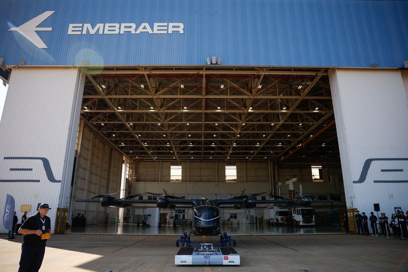 © Reuters. Galpão da Embraer em Gaviao Peixoto, São Paulo
03/07/2024
REUTERS/Amanda Perobelli