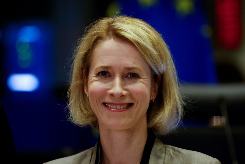 &copy; Reuters. Kaja Kallas, designate for the post of the Vice-President of the European Commission and High Representative of the Union for Foreign Affairs and Security Policy, faces a confirmation hearing before the European Parliament's Foreign Affairs Committee, in 