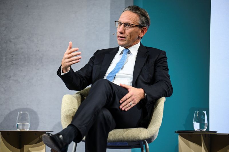 &copy; Reuters. Il ministro delle Finanze tedesco Joerg Kukies interviene al 18° SZ Economic Summit di Berlino, Germania, 12 novembre 2024. REUTERS/Annegret Hilse