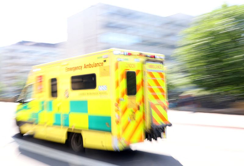 © Reuters. FILE PHOTO: An ambulance is driven in central London, Britain, July 19, 2024. REUTERS/Toby Melville/File Photo