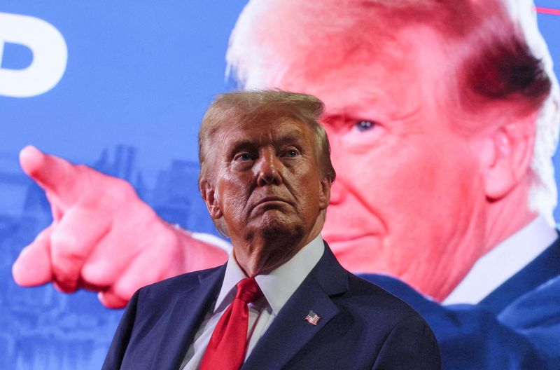 &copy; Reuters. Donald Trump durante evento de campanha eleitoral em Michigann05/11/2024 REUTERS/Brian Snyder