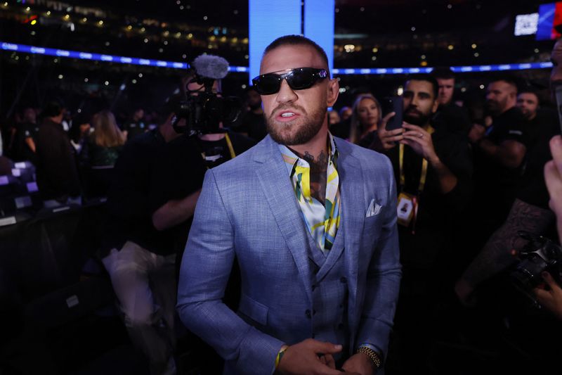 © Reuters. Boxing - Daniel Dubois v Anthony Joshua - IBF World Heavyweight Title - Wembley Stadium, London, Britain - September 21, 2024 Conor McGregor before the fight Action Images via Reuters/Andrew Couldridge/File Photo