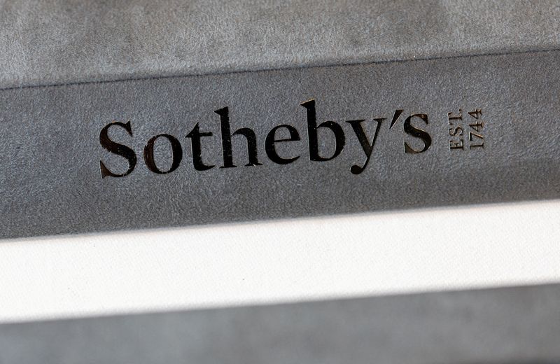 &copy; Reuters. FILE PHOTO: A logo is pictured during an auction preview at Sotheby's in Geneva, Switzerland, November 7, 2024. REUTERS/Denis Balibouse/File Photo