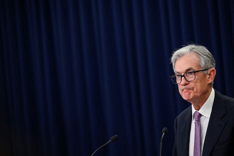 &copy; Reuters. Chair do Fed, Jerome Powell, durante coletiva de imprensa, em Washington, nos EUAn07/11/2024nREUTERS/Annabelle Gordon