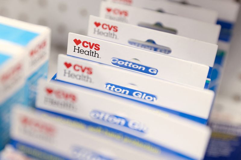 &copy; Reuters. FILE PHOTO: Products are seen in a CVS pharmacy store in Manhattan, New York, U.S., November 15, 2021. REUTERS/Andrew Kelly/File Photo