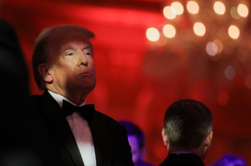 &copy; Reuters. U.S. President-elect Donald Trump attends the America First Policy Institute (AFPI) gala at Mar-A-Lago in Palm Beach, Florida, U.S., November 14, 2024. REUTERS/Carlos Barria/File Photo