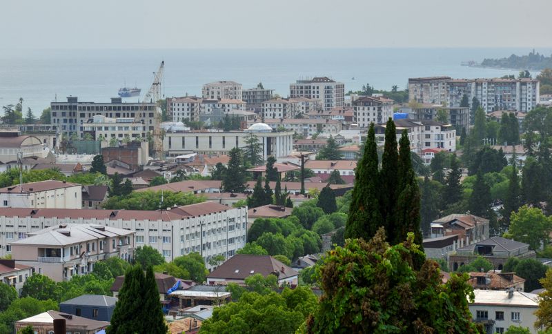 &copy; Reuters. FILE PHOTO: A general view shows the Black Sea port of Sukhumi (Sukhum), the capital of Georgia's breakaway region of Abkhazia September 8, 2024. REUTERS/Igor Onuchin/File Photo