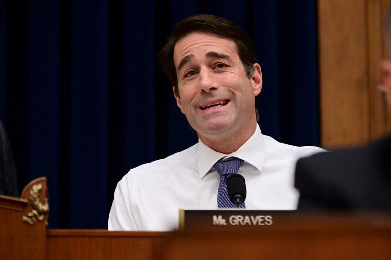 &copy; Reuters. FILE PHOTO: Ranking member Garret Graves (R-LA) speaks during a House Transportation and Infrastructure Aviation Subcommittee hearing on "State of Aviation Safety" in the aftermath of two deadly Boeing 737 MAX crashes since October, in Washington, D.C., U