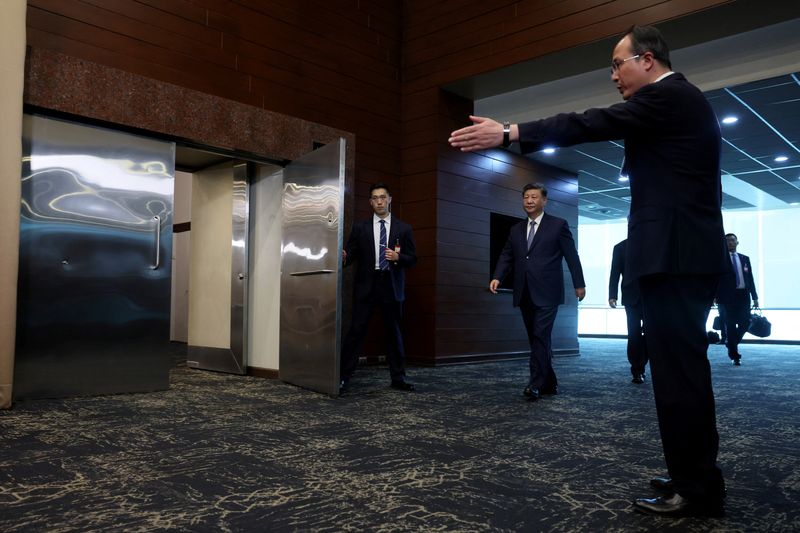 © Reuters. Xi Jinping, APEC Summit, Lima, November 16, 2024. REUTERS/Leah Millis