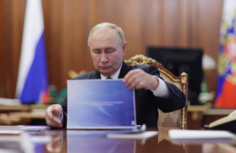 &copy; Reuters. Presidente russo, Vladimir Putin, em Moscoun11/11/2024 Sputnik/Vyacheslav Prokofyev/Divulgação via REUTERS 