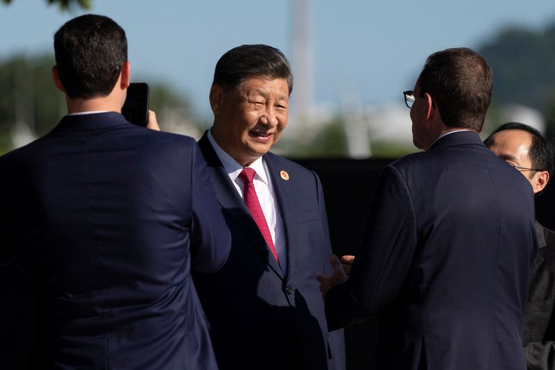 &copy; Reuters. Presidente da China, Xi Jinping, participa da cúpula do G20 no Rio de Janeiro n18/11/2024nManuel Balce Ceneta/Pool via REUTERS