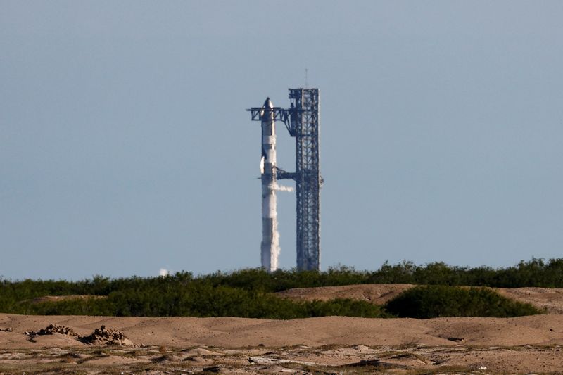 &copy; Reuters. SpaceX faz lançamento teste do Starship, em  Brownsville, Texasn19/11/2024nREUTERS/Joe Skipper