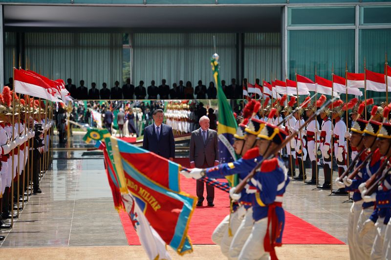 © Reuters. Lula recebe Xi no Palácio da Alvorada
20/11/2024
REUTERS/Adriano Machado