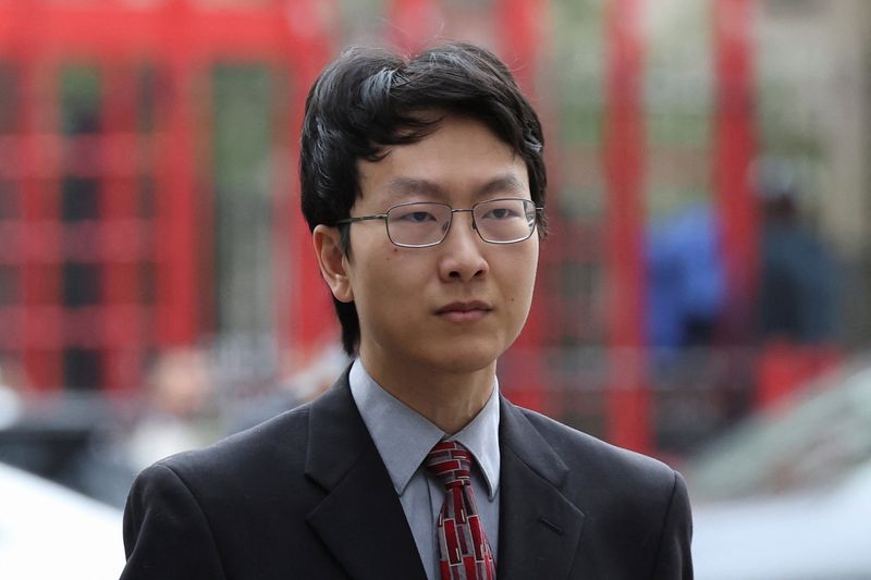 &copy; Reuters. Gary Wang, a former executive of bankrupt cryptocurrency exchange FTX, who testified against founder Sam Bankman-Fried, attends his sentencing on fraud charges at the United States District Court in Manhattan in New York City, U.S., November 20, 2024. REU