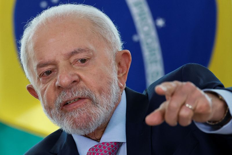 © Reuters. Presidente Luiz Inácio Lula da Silva no Palácio do Planalto 
06/11/2024 REUTERS/Adriano Machado