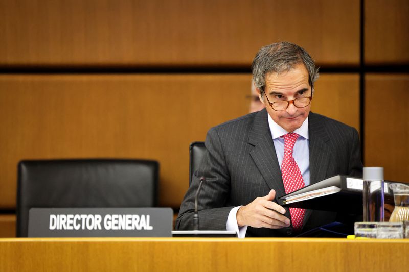 &copy; Reuters. International Atomic Energy Agency (IAEA) Director General Rafael Grossi arrives on the opening day of the agency's quarterly Board of Governors meeting at the IAEA headquarters in Vienna, Austria, November 20, 2024. REUTERS/Lisa Leutner