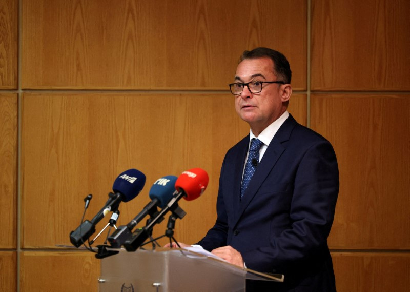 © Reuters. Presidente do banco central da Alemanha, Joachim Nagel, durante evento em Nicósia, no Chipre
28/11/2023
REUTERS/Yiannis Kourtoglou