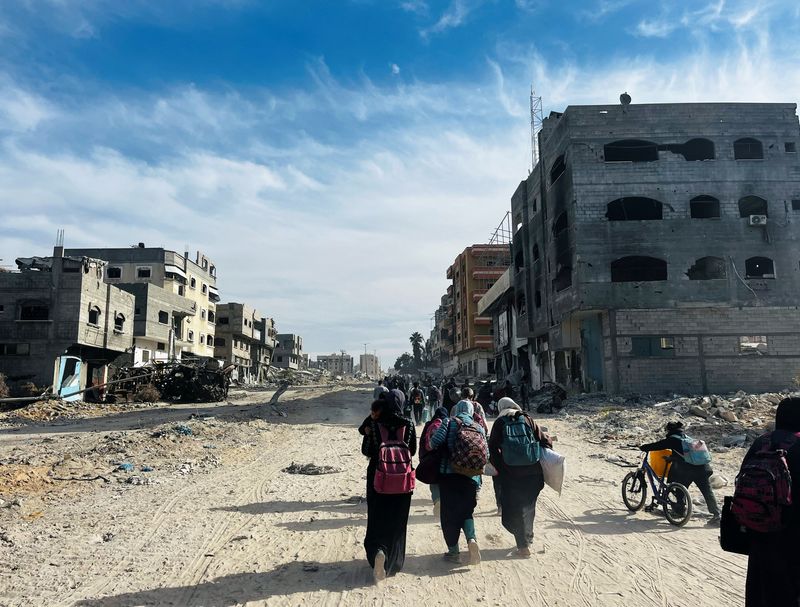 © Reuters. FILE PHOTO: Beit Lahiya, Gaza Strip, November 17, 2024. REUTERS/Stringer