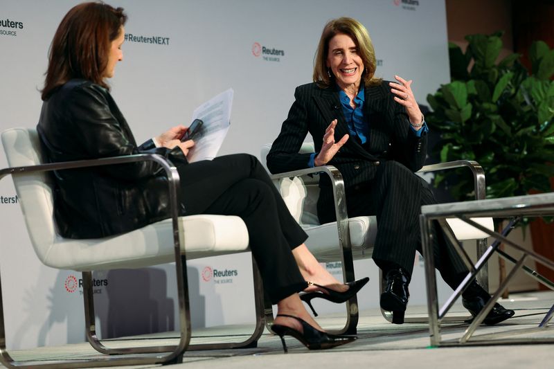 &copy; Reuters. Reuters' Editor-in-Chief, Alessandra Galloni interviews Ruth Porat, President & Chief Investment Officer of Alphabet & Google, during the Reuters NEXT conference, in New York City, U.S., December 10, 2024. REUTERS/Mike Segar