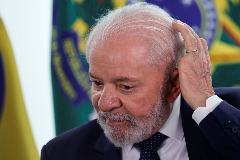 &copy; Reuters. Brazil's President Luiz Inacio Lula da Silva attends a signing ceremony for an addendum to the works on the Transnordestina railway, at the Planalto Palace in Brasilia, Brazil November 28, 2024. REUTERS/Adriano Machado