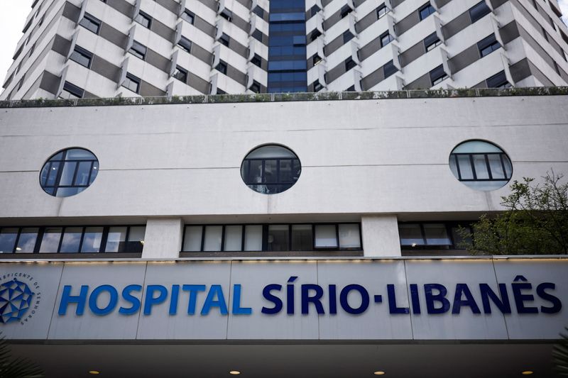 © Reuters. A view of the Sirio-Libanes Hospital, where Brazil's President Luiz Inacio Lula da Silva had surgery after a head injury, in Sao Paulo, Brazil December 11, 2024. REUTERS/Amanda Perobelli