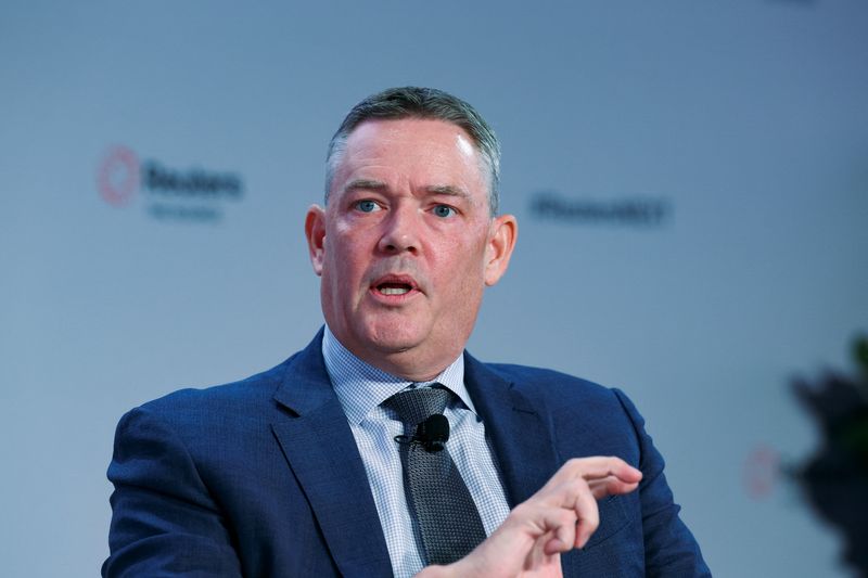 &copy; Reuters. Jeff Gustavson, President of Chevron New Energies, speaks during the Reuters NEXT conference, in New York City, New York, U.S., December 11, 2024. REUTERS/Brendan McDermid