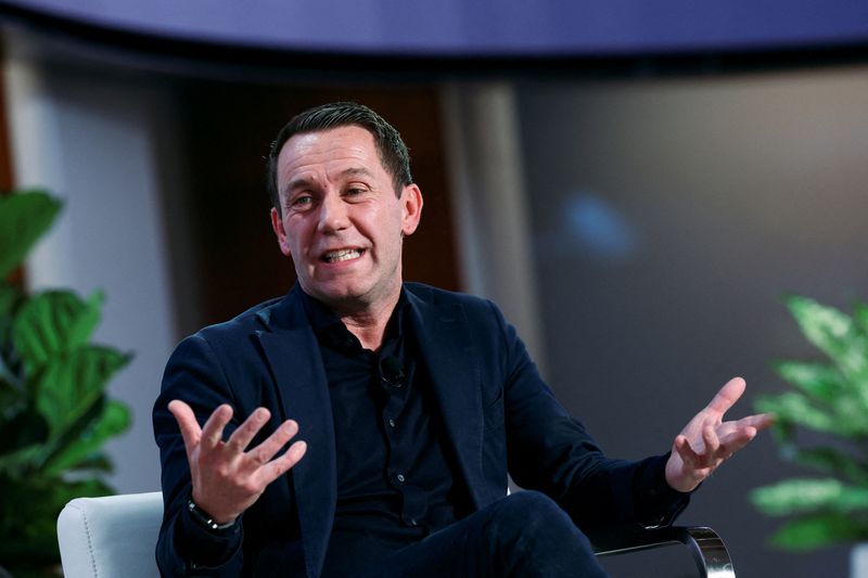 &copy; Reuters. Charles van der Steene, President North America and Member of the Executive Leadership Team of Maersk, gestures during the Reuters NEXT conference, in New York City, New York, U.S., December 11, 2024. REUTERS/Brendan McDermid