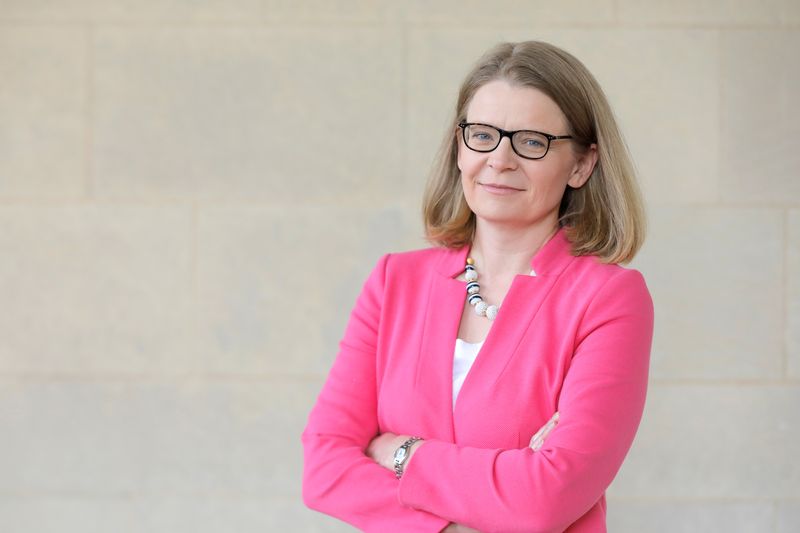 &copy; Reuters. Lauren McFerran, chairman of the National Labor Relations Board (NLRB), poses for a photo in Washington, D.C., U.S., May 14, 2021. REUTERS/Andrew Kelly/File Photo