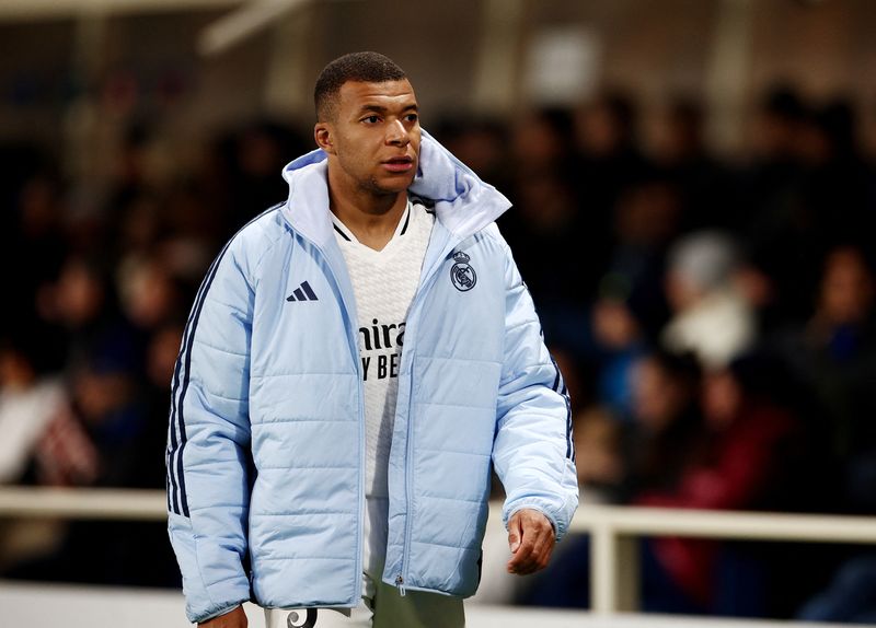 &copy; Reuters. Kylian Mbappé em jogo do Real Madridn 10/12/2024    REUTERS/Guglielmo Mangiapane