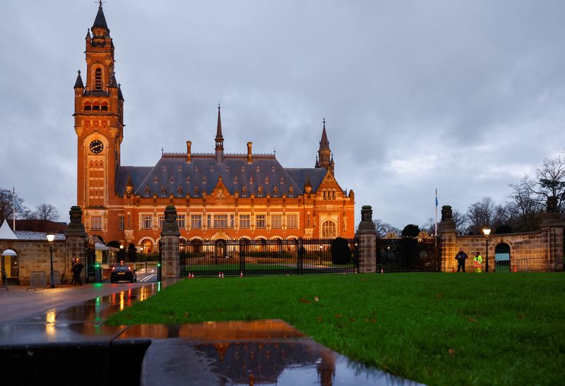 &copy; Reuters. A general view of a building of United Nations' top court International Court of Justice (ICJ) as the court holds public hearings in an advisory opinion case, that may become a reference point in defining countries' legal obligations to fight climate chan