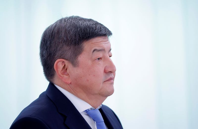 &copy; Reuters. FILE PHOTO: Kyrgyzstan's Chairman of the Cabinet of Ministers Akylbek Japarov attends Sber Business Breakfast at the St. Petersburg International Economic Forum (SPIEF) in Saint Petersburg, Russia June 17, 2022. REUTERS/Maxim Shemetov/File Photo