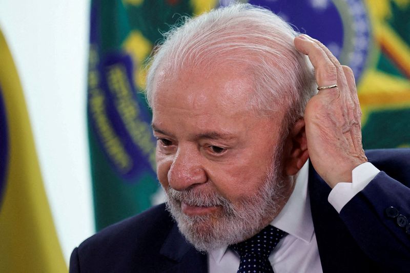 &copy; Reuters. Presidente Luiz Inácio Lula da Silva em cerimônia no Palácio do Planalto, em Brasílian28/11/2024nREUTERS/Adriano Machado