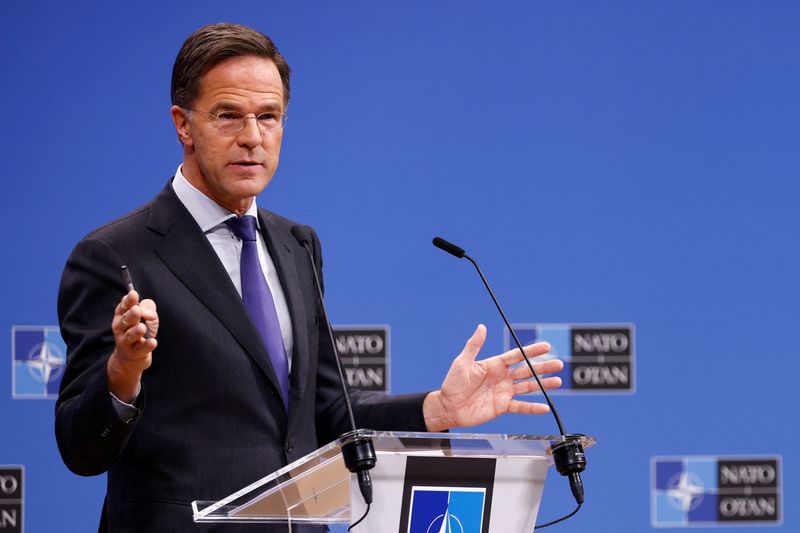 &copy; Reuters. NATO Secretary General Mark Rutte holds a press conference, at the alliance's headquarters in Brussels, Belgium December 4, 2024. REUTERS/Johanna Geron