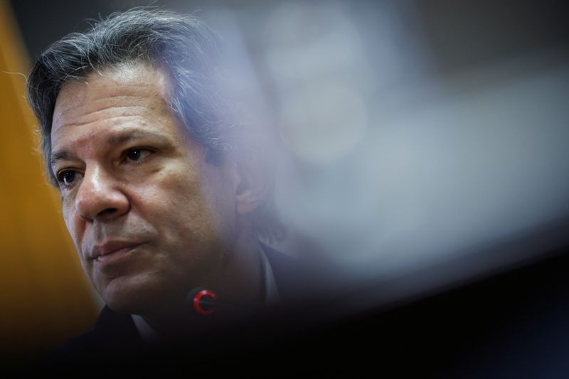 © Reuters. Ministro da Fazenda, Fernando Haddad, durante entrevista coletiva à imprensa em Brasília
20/12/2024
REUTERS/Adriano Machado