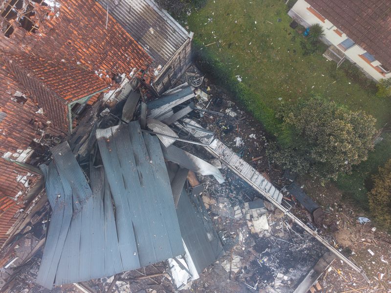 © Reuters. Plane crash site, Gramado, Brazil, December 22, 2024. Mauricio Tonetto/Rio Grande do Sul State Government/Handout via Reuters