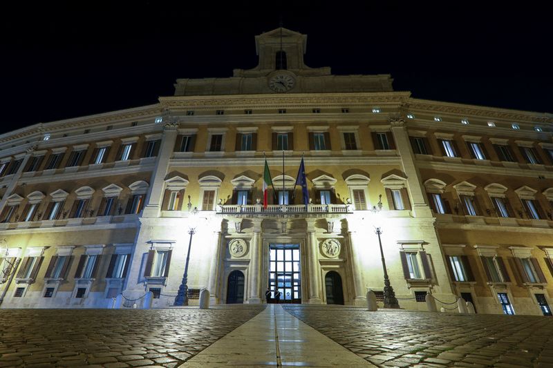 &copy; Reuters. Vista generale di Palazzo Montecitorio a Roma, Italia, 23 dicembre 2022. REUTERS/Remo Casilli