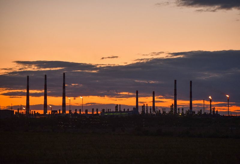 &copy; Reuters. Unidade de processamento de gás em Orenburg, Rússia