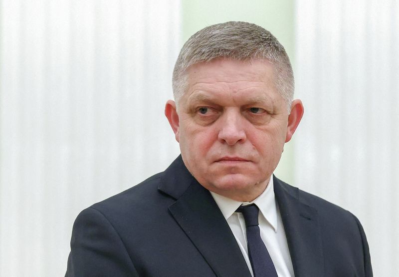 &copy; Reuters. FILE PHOTO: Slovak Prime Minister Robert Fico attends a meeting with Russian President Vladimir Putin in Moscow, Russia December 22, 2024. Sputnik/Artyom Geodakyan/Pool via REUTERS/File Photo