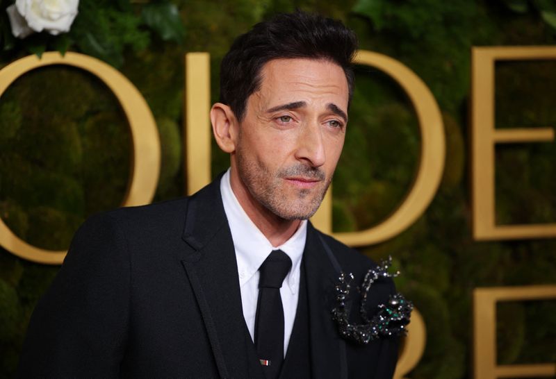 © Reuters. Adrien Brody attends the 82nd Golden Globe Awards in Beverly Hills, California, U.S. January 5, 2025. REUTERS/Daniel Cole