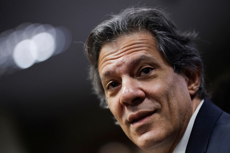 © Reuters. FILE PHOTO: Brazil's Finance Minister Fernando Haddad attends a press conference in Brasilia, Brazil December 20, 2024. REUTERS/Adriano Machado/File Photo