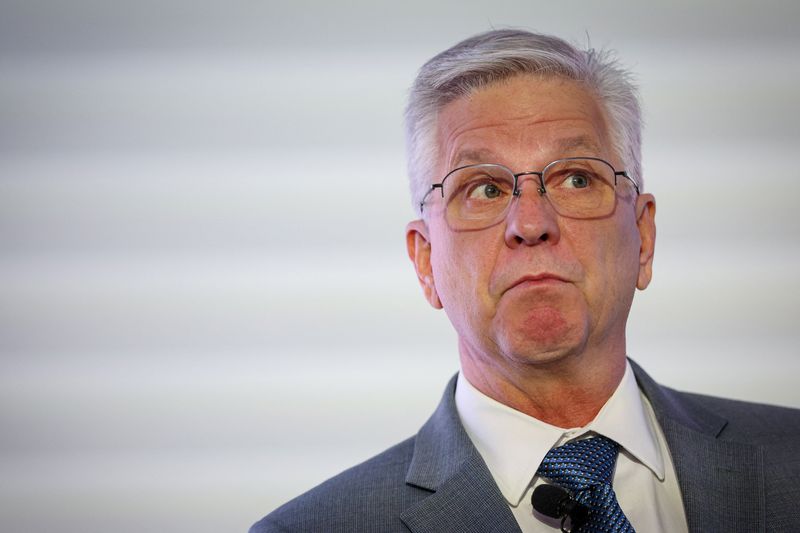 &copy; Reuters. Diretor do Fed Christopher Waller durante conferência em Nova York, nos EUAn12/11/2024nREUTERS/Brendan McDermid