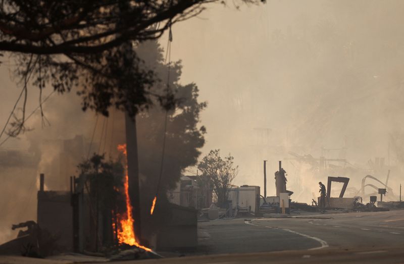 New wildfire breaks out in LA's Hollywood Hills, fire chief says