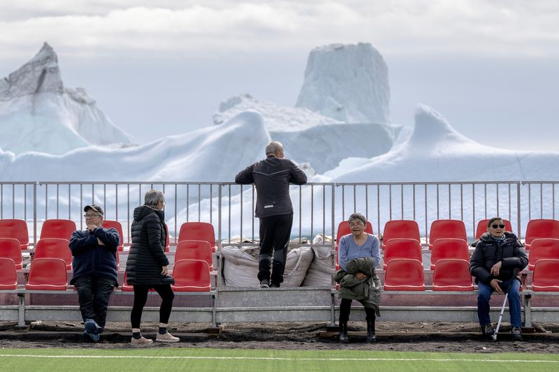 © Reuters. Qeqertarsuaq, Disko Island, Greenland, June 30, 2024. Ritzau Scanpix/Ida Marie Odgaard via REUTERS