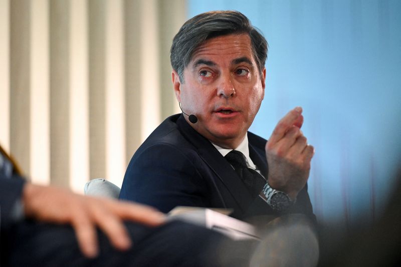 &copy; Reuters. FILE PHOTO: CEO of Venture Global LNG Michael Sabel speaks on a panel during CERAWeek by S&P Global in Houston, Texas, U.S. March 19, 2024. REUTERS/Callaghan O'Hare/File Photo