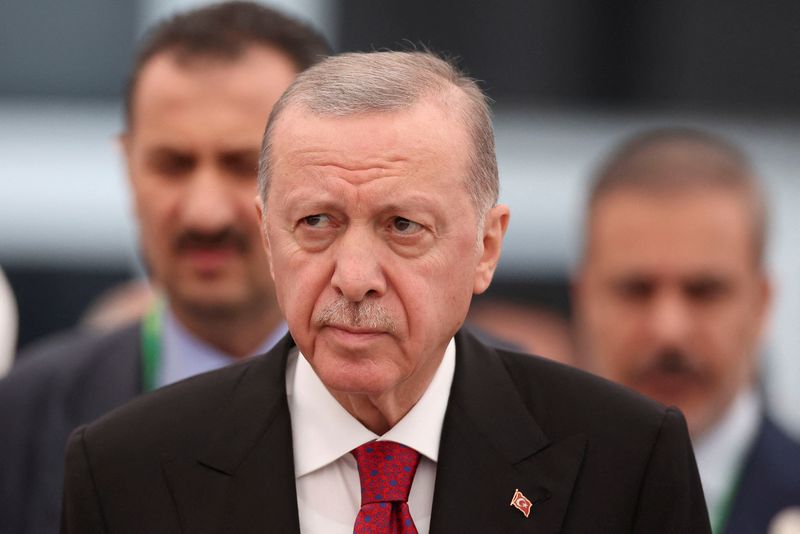 &copy; Reuters. FILE PHOTO: Turkish President Tayyip Erdogan attends the G20 summit in Rio de Janeiro, Brazil, November 19, 2024. REUTERS/Pilar Olivares/File Photo