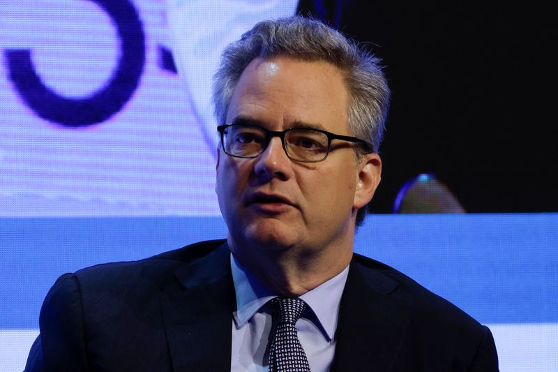 &copy; Reuters. FILE PHOTO: Mark Wiedman, Head of the Global Client Business of BlackRock, attends the Global Financial Leaders' Investment Summit, in Hong Kong, China November 8, 2023. REUTERS/Tyrone Siu/File Photo